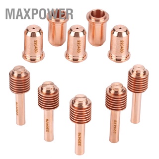 Maxpower 220478 อิเล็กโทรด + หัวฉีด 220480 5 ชิ้นสําหรับ Max30Plasma Cutter Torch