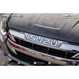 ครอบโลโก้ Isuzu 2020 Iron bar ไอร่อนบา สีนำ้เงินไทเท