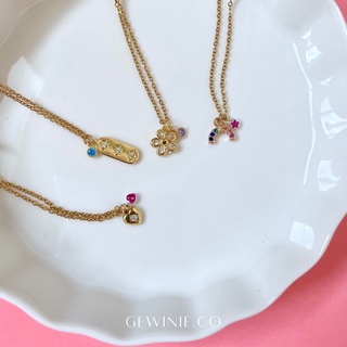 Gewinie.co - Two Charm necklace สร้อยคอพร้อมจี้ 2 ชิ้น