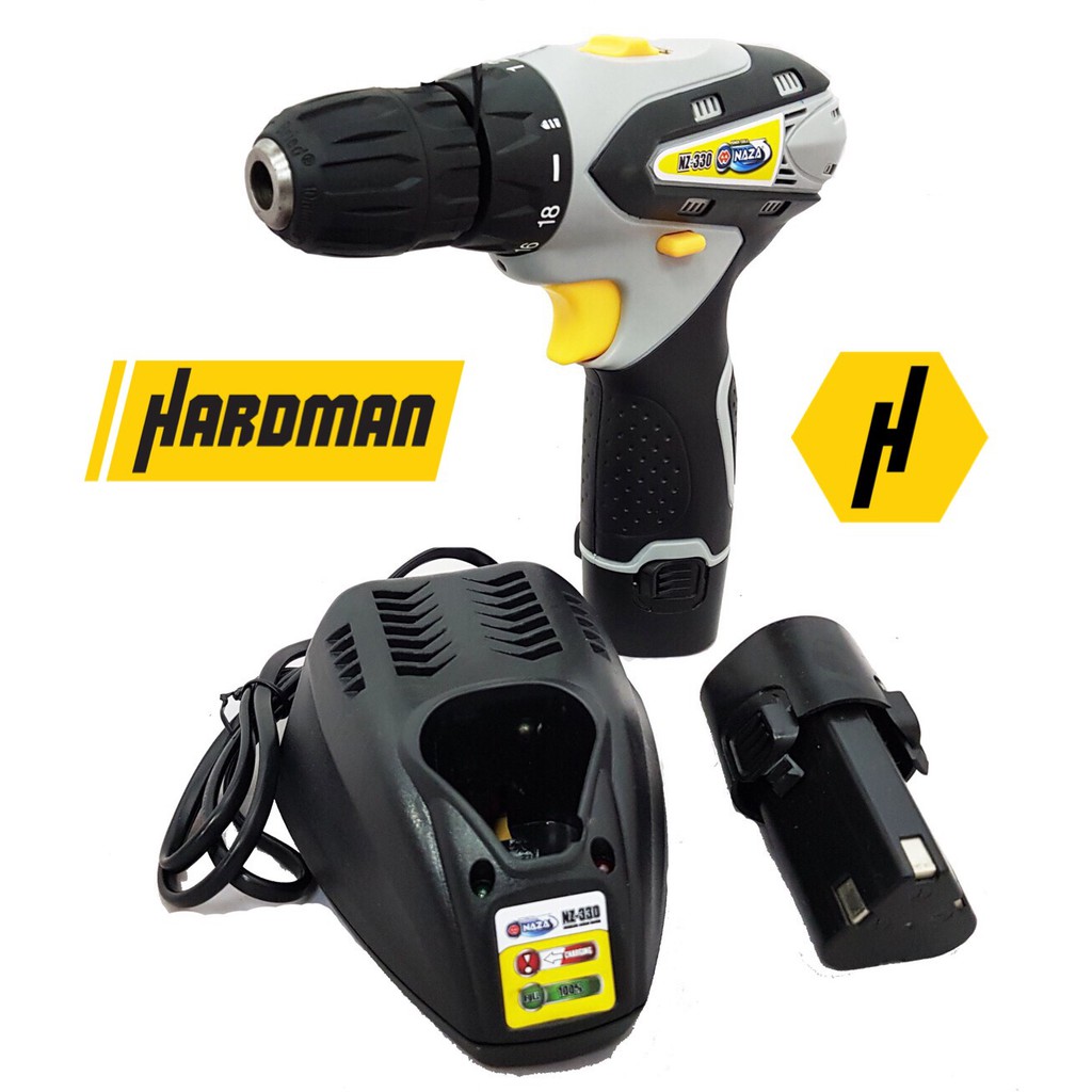 NAZA สว่านไขควงไร้สาย 12V  NAZA รุ่น NZ 330  พร้อมแบต 2 ก้อน