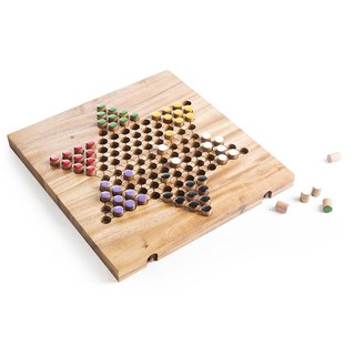 ของเล่นไม้ Folding Chinese Checkers ดาว 10 พับ