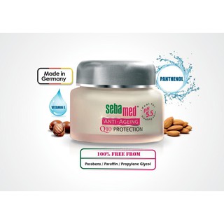 Sebamed Anti-Ageing Q10 Protection Cream 50ml ครีมบำรุงผิวหน้าลดเลือนริ้วรอย เห็นผลภายใน28วัน