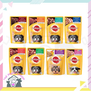 🐶🌸Pet4You🌸🐱Pedigree Pouch อาหารสุนัขเปียก เพดดิกรีเพาซ์ ขนาด 130g แบบซอง อร่อยเข้มข้น เพื่อรสชาติที่เค้ารัก