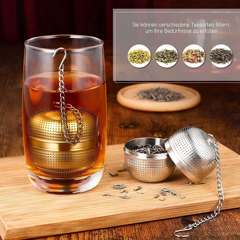 2Pc Tea Strainer Tea Infuser Tea Filter Cup Tea Infuser Strainer Ball ...
