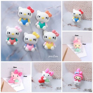 การ์ตูนเรซิ่นชุดKT 6 pcs. การ์ตูนประดับตกแต่งDIY ตกแต่งเคสโทรศัพท์ กิ๊บสำหรับเด็ก