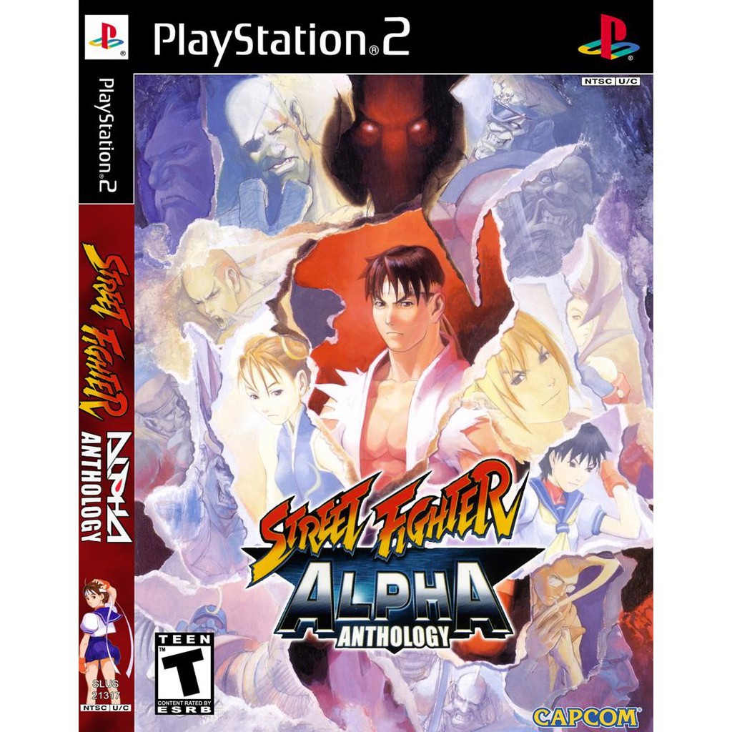 แผ่นเกมส์ ps2 จอยเกมส์ ps2 แผ่นเกมส์ Street Fighter Alpha Anthology PS2 Playstation2 คุณภาพสูง ราคาถูก