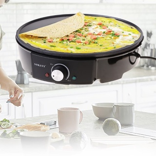 กระทะเครป เตาเครป เตาเครปไฟฟ้า  Non-Stick Baking Pan แพนเค้ก Maker  Pan Electric Crepe Maker🎈มีพร้อมส่ง