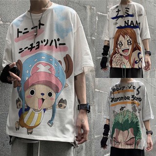 เสื้อการ์ตูนวันพีช one piece ผ้านุ่มบาง ใส่ง่ายไม่ร้อน