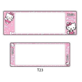 🔥Hello Kitty🔥 กรอบป้ายทะเบียนรถยนต์กันน้ำ ลาย Kitty​23