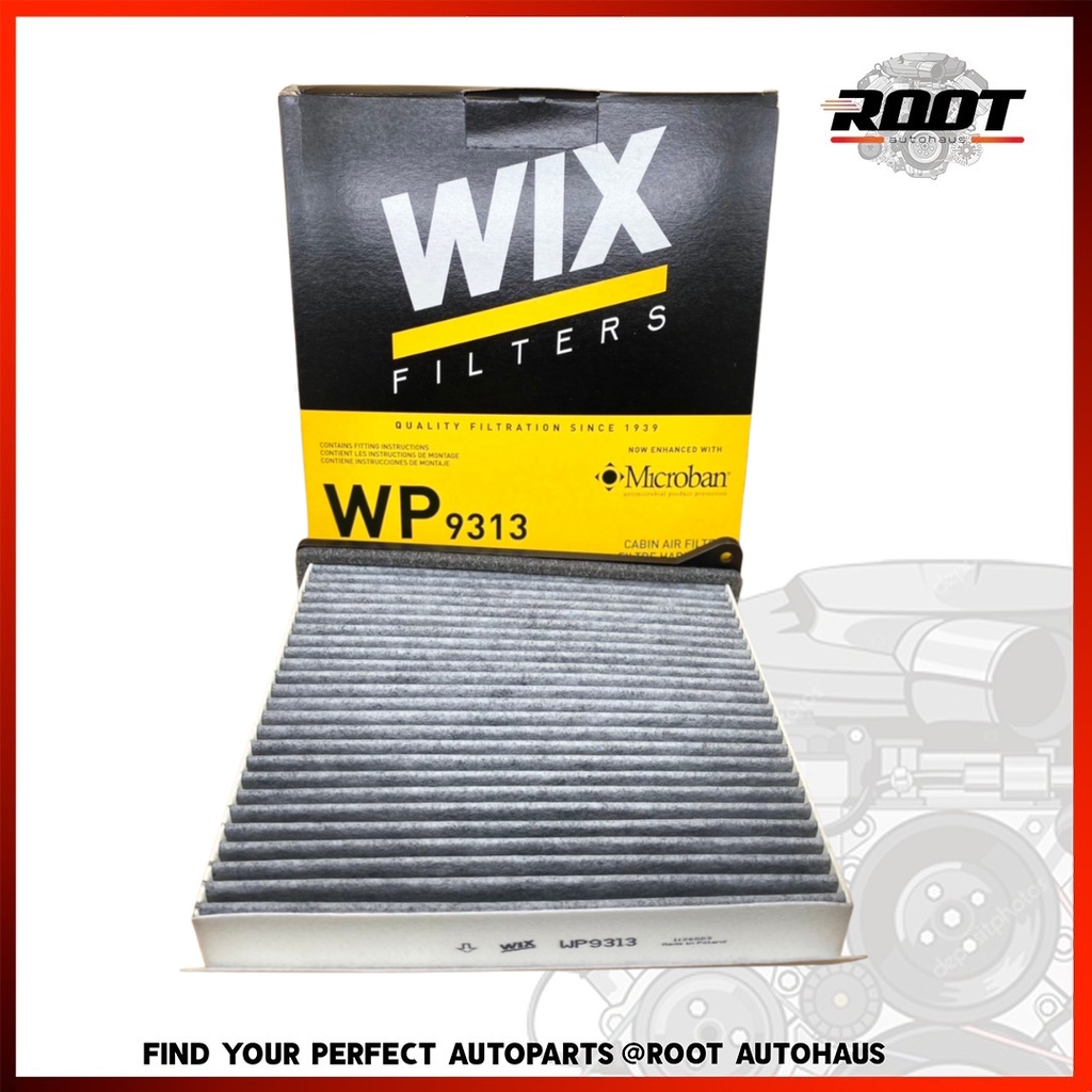WIX FILTERS ไส้กรองแอร์ CARBON เบอร์ WP9313 ใช้กับรุ่น Mitsubishi Triton 2.5/3.2 ปี 06-14 Lancer VII