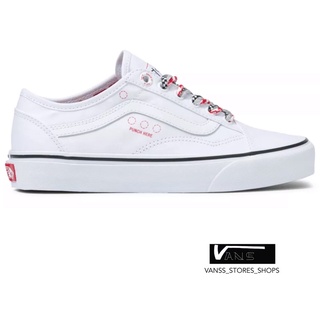 VANS OLD SKOOL TAPERED DIY TRIPLE LACE TRUE WHITE SNEAKERS สินค้ามีประกันแท้