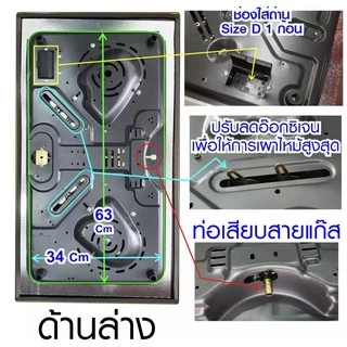 SKG เตาแก๊ส อินฟาเรส 1หัว หัวฟู่ 8หัวเล็ก รุ่น SK-803 (สีดำ)