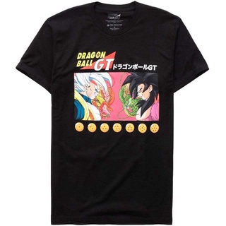 เสื้อยืดสีพื้น ◑อะนิเมะ Dragon Ball GT Vs Baby T-Shirt เสื้อยืดอนิเมะ เสื้อยืด แขนสั้นพิมพ์ลาย TEE