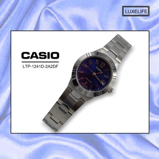 นาฬิกาข้อมือ Casio รุ่น LTP-1241D-2A2DF  -นาฬิกาข้อมือผู้หญิง สายสแตนเลส