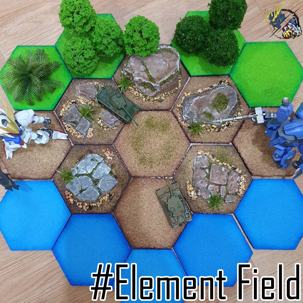 mini diorama #Element Field ### action base gundam zoid lbx