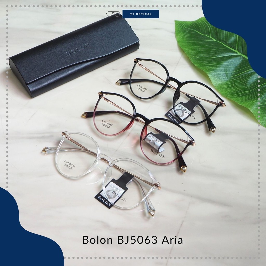 กรอบแว่นตา Bolon รุ่น Aria BJ5063 วัสดุ B-Titanium แว่นสายตา แว่นกรองแสง