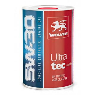 Wolver ultra tec 5w30, 5w40 ขนาด 1 ลิตร