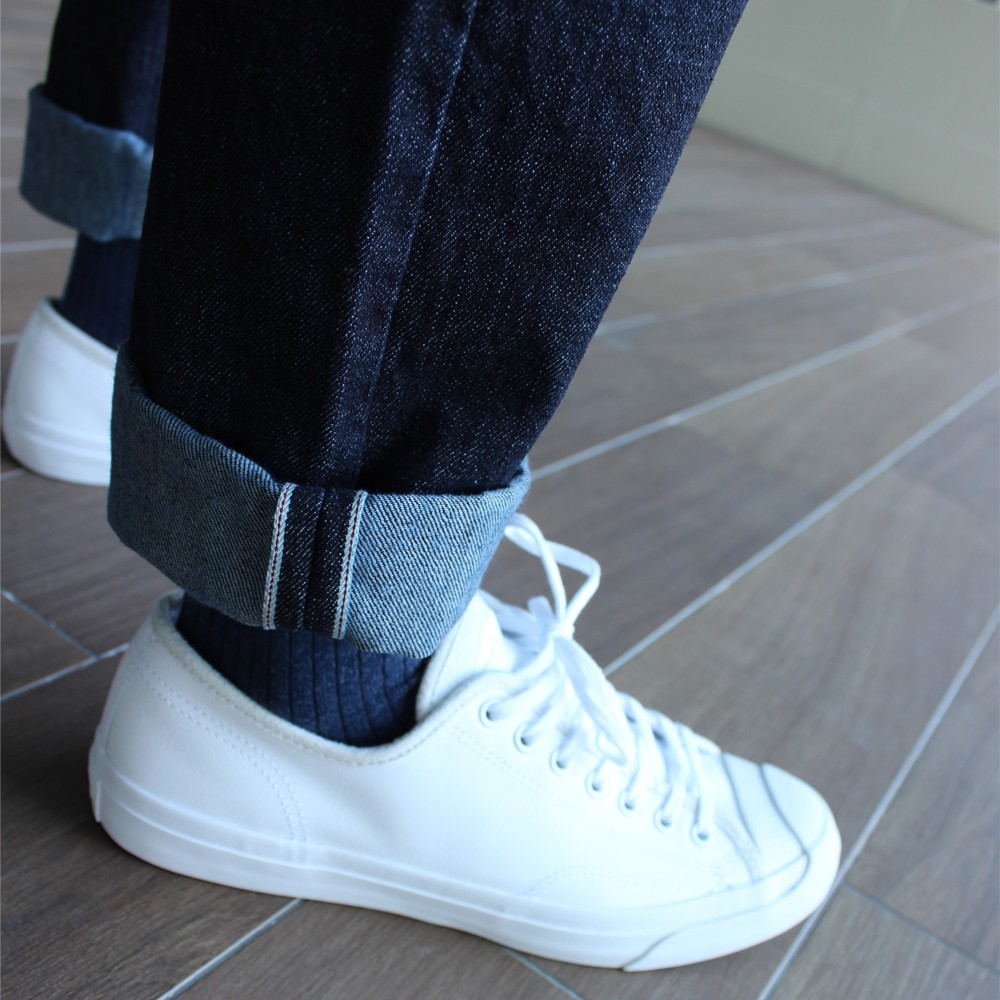 Golden Zebra Jeans กางเกงยีนส์ชายผ้าดิบขากระบอกใหญ่ริมแดงสีน้ำเงิน(14oz.)