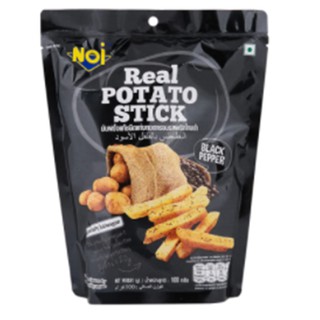 เอ็นโอไอมันฝรั่งแท้ชนิดแท่งทอดกรอบรสพริกไทยดำ 100กรัม NOI Real Potato Stick Black Pepper Flavor 100g.ขนมขบเคี้ยว