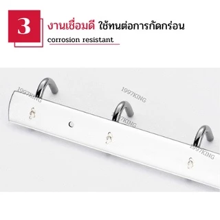 🔥1 แถม 1🔥 ราวตะขอแขวนสแตนเลส ตะขอแขวนติดผนัง ราวติดผนัง ตะขอแขวน ตะขอติดผนัง ตะขอแขวนของ ตะขอเอนกประสงค์ ตะขอ สแตนเลส304