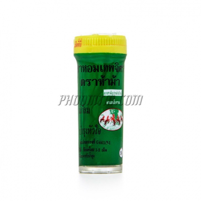 ยาหอมเทพจิตร ตราห้าม้า (30 เม็ด)