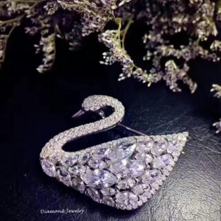 Diamond Brooch  เข็มกลัดเพชร งานเพชร CZ แท้ค่ะ