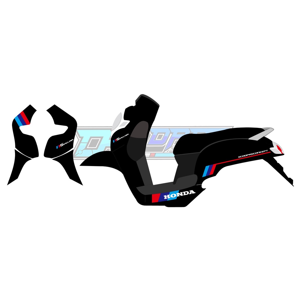 SCOOPY PRESTIGE 2021 SCOOPY 2022 COSTUME STRIPING BMW LIST