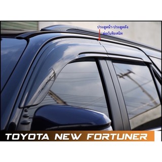 คิ้วกันสาด ชนิดหนาพิเศษ สำหรับ Toyota All New Fortuner/Legendet 2015-2022  (พร้อมแถบกาว3Mแท้)