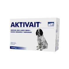 Aktivait medium and large breed อาหารเสริมบำรุงประสาท ชะลออาการและป้องกันการเกิดอัลไซลเมอร์  สำหรับส