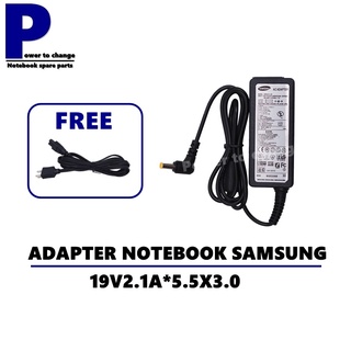 ADAPTER NOTEBOOK SAMSUNG 19V2.1A*5.5X3.0  / สายชาร์จโน๊ตบุ๊คซัมซุง + แถมสายไฟ