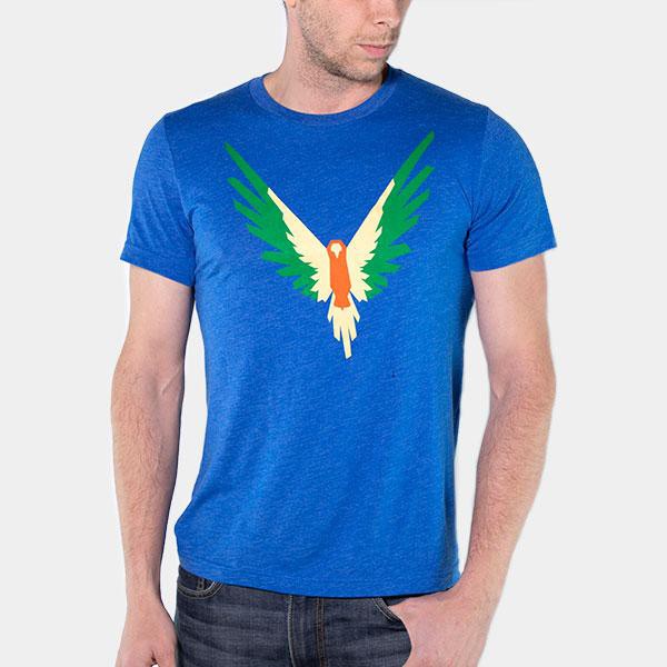 เสื้อยืด Logan paul Maverick Blue