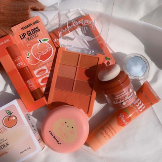 เซทแต่งหน้า​ Peach​ Kiss​ Me​ 🍑 ได้ 5 ชิ้น สีสวยแบรนด์​แท้  ยกเซตแต่งหน้าสุดน่ารัก ราคาประหยัด