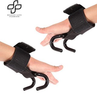 1Pc การฝึกอบรม Fitness Pro ยกน้ำหนัก Gym Hook Grip สายคล้องข้อมือรองรับข้อมือ