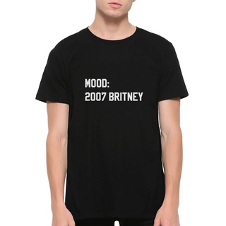 เสื้อผ้าผชMood 2007 Britney เสื้อยืดลําลอง แขนสั้น พิมพ์ลาย Britney Spears สําหรับผู้ชาย (hm-120)S-5XL