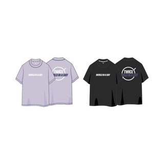 TWICE - 02 T-SHIRT / 2020 World in A Day:LIGHT PURPLE,M