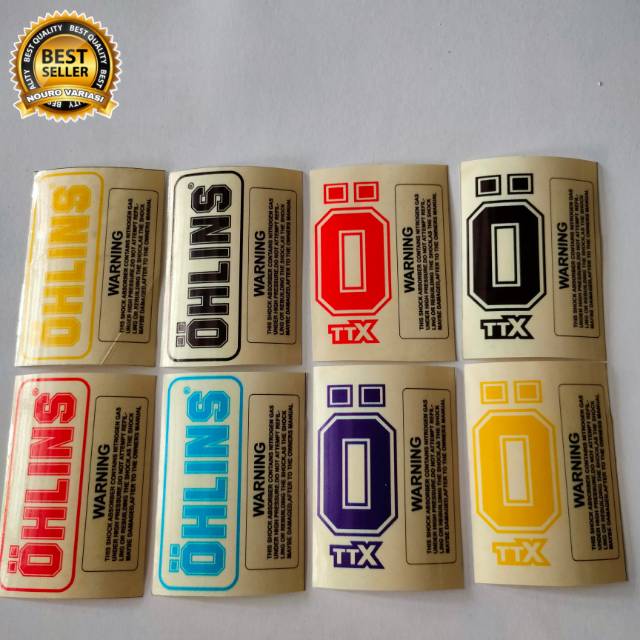 สติ๊กเกอร์เตือน OHLINS TRANSPARK คุณภาพดีที่สุด