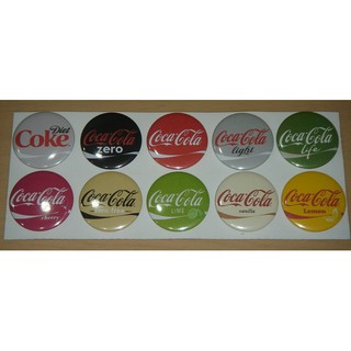 ชุดเข็มกลัด COCA-COLA COKE เซต 10 รสชาด 10 สี สวยงามมาก ของใหม่ หายาก