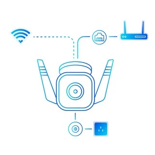 กล้องวงจรปิดภายนอก TP-Link Tapo C310 คมชัด 2K 3MP กันน้ำ IP66 ต่อสายแลน/Wi-Fi ได้