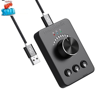 USB Volume Controller, External USB Sound Card, Bluetooth 5.1 Transmitter, Driver-Free (For Windows Xp and Above)