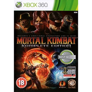 Mortal Kombat Komplete Edition xbox360 [Region Free] แผ่นเกมXbox 360 แผ่นไรท์สำหรับเครื่องที่แปลงแล้ว LT/RGHทุกโซน