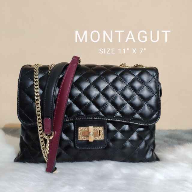 ®MONTAGUT BAG หนังแท้สภาพใหม่
*ใบนี้หรูมาก อะไหล่ทองดูดีเงาวับ