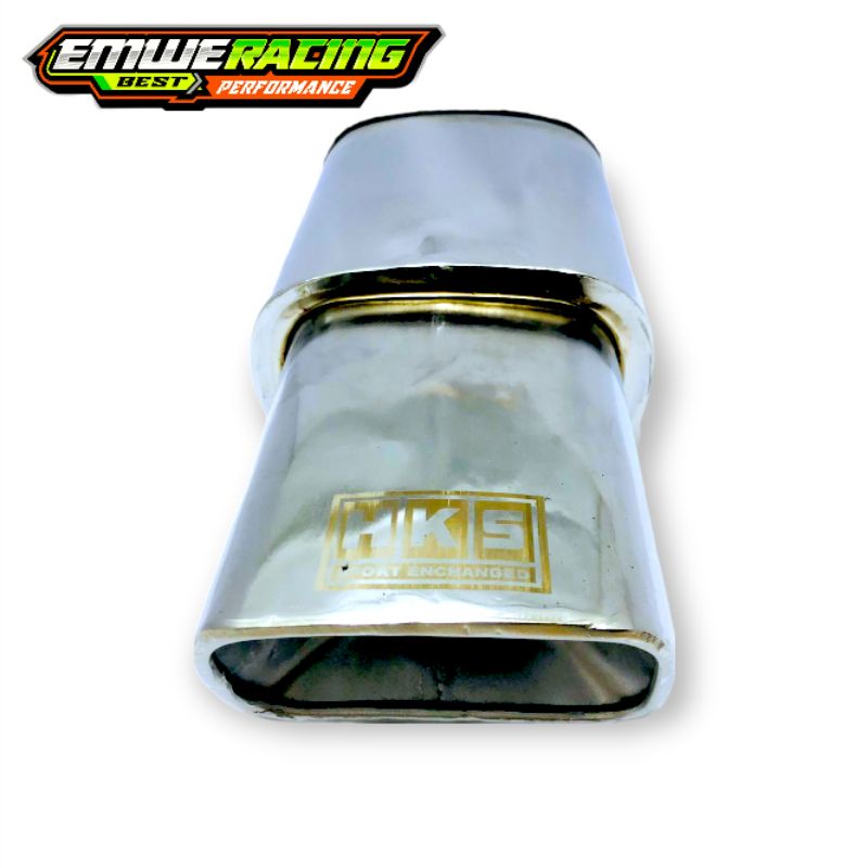 HKS ท่อไอเสียรถยนต์ Chrome BOX Bass Cool Evens Out Bass Gahar แห้ง Inlet 2inc ท่อไอเสียรถยนต์ Avanza