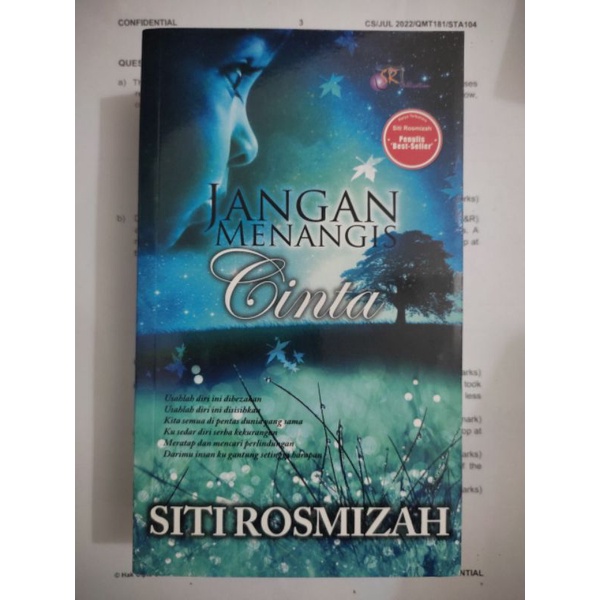 Jangan Menangis Cinta [PM FIRST BEFORE BUYING]