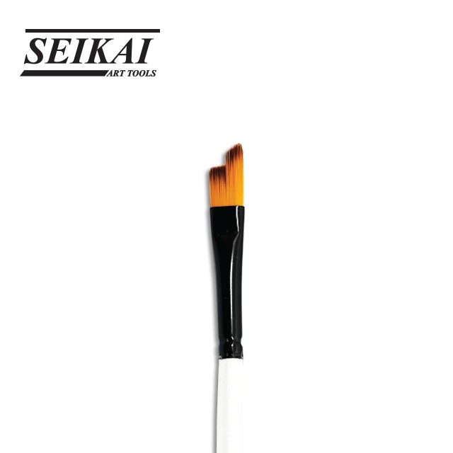 Seikai พู่กันแบนปลายตัด No.8 - 12 (FLAT & SLANTED) 1 ด้าม