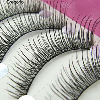 👍👄10 คู่ธรรมชาติยาวข้ามยาวตาขนตาพรรค False Eyelashes