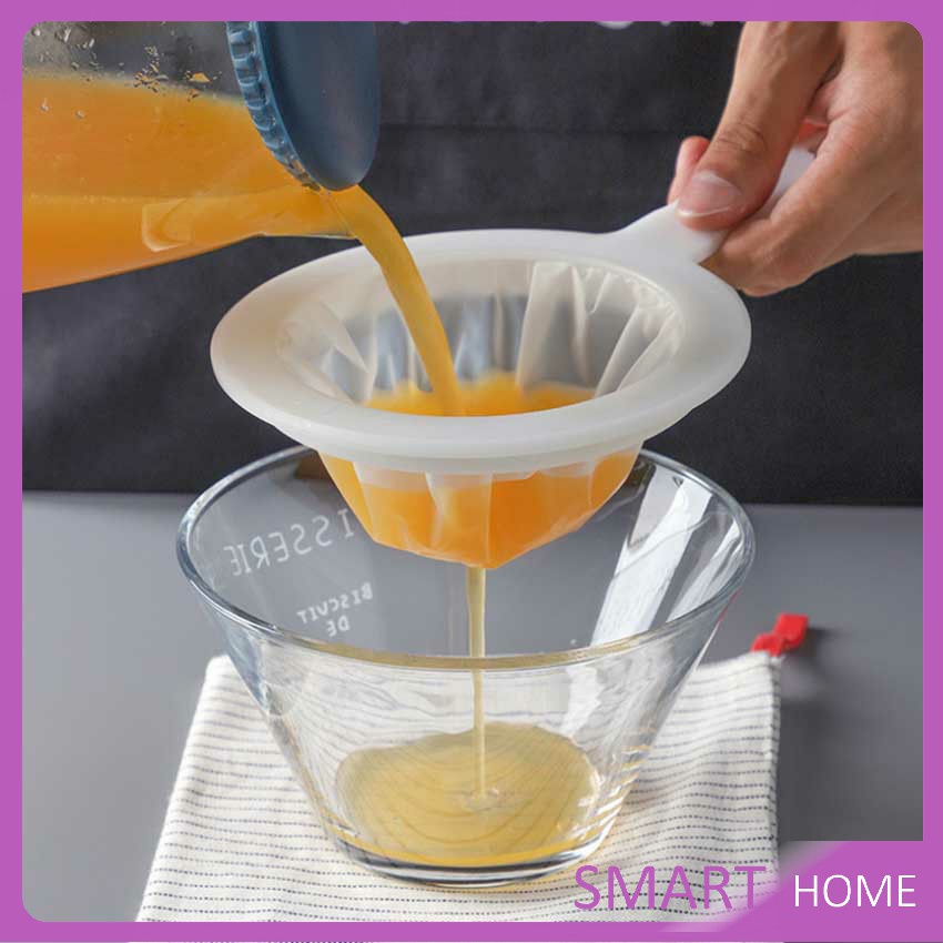 กระชอนไนล่อน ความถี่ 100 – 400 mesh  กรองชา กาเเฟ  กระชอนกรองของเหลว แทนผ้าขาวบาง Filter mesh ราคา ถูกที่สุด ดีลบีเคเค แกลเลอรีภาพที่ 2