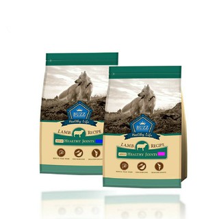 Buzz Adult dog Lamb Healthy Joints อาหารสุนัขโต รสเนื้อแกะ บำรุงกระดูกและข้อ เม็ดเล็ก และ เม็ดใหญ่ ขนาด 15  กิโลกรัม