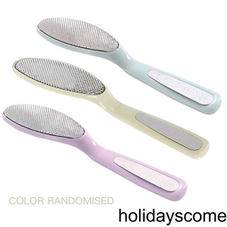 [HCLM] Pedicure Foot File Stainless Steel Foot Pedicure Tool Plastic Handle Dead Skin Remover Color Random