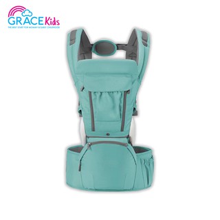 (ยิ่งซื้อ ยิ่งลด) Grace Kids เป้อุ้มเด็กแบบนั่ง รุ่นสนักเกิ้ล ปรับเปลี่ยนได้ถึง 8 ท่า รองรับน้ำหนักได้ถึง 20 กก.