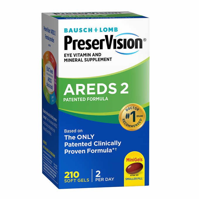 Bausch+Lomb Preservision Eye Vitamin AREDS2 210 Softgels